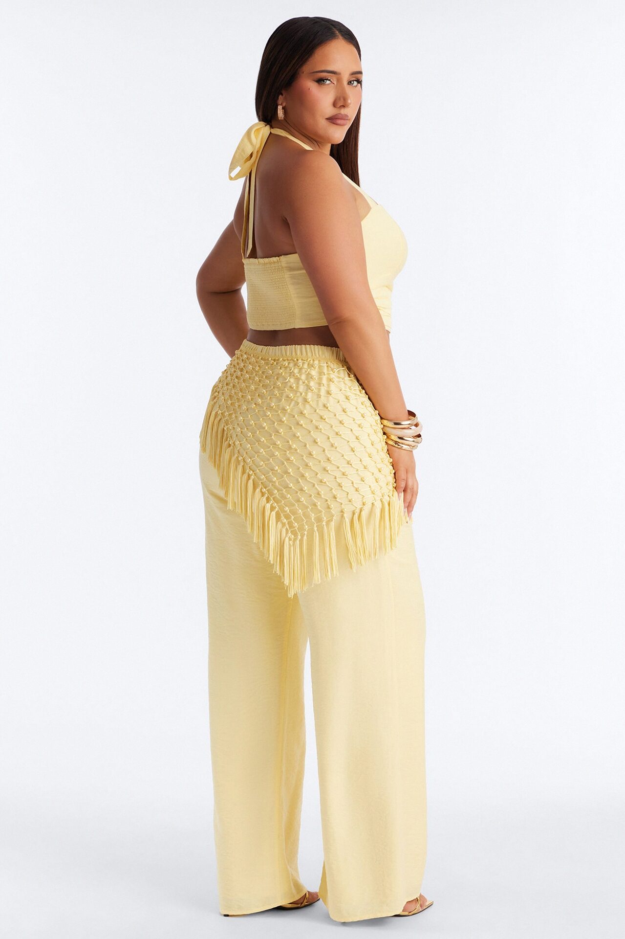 Isabelle 3 Piece Pant Set - Yellow
