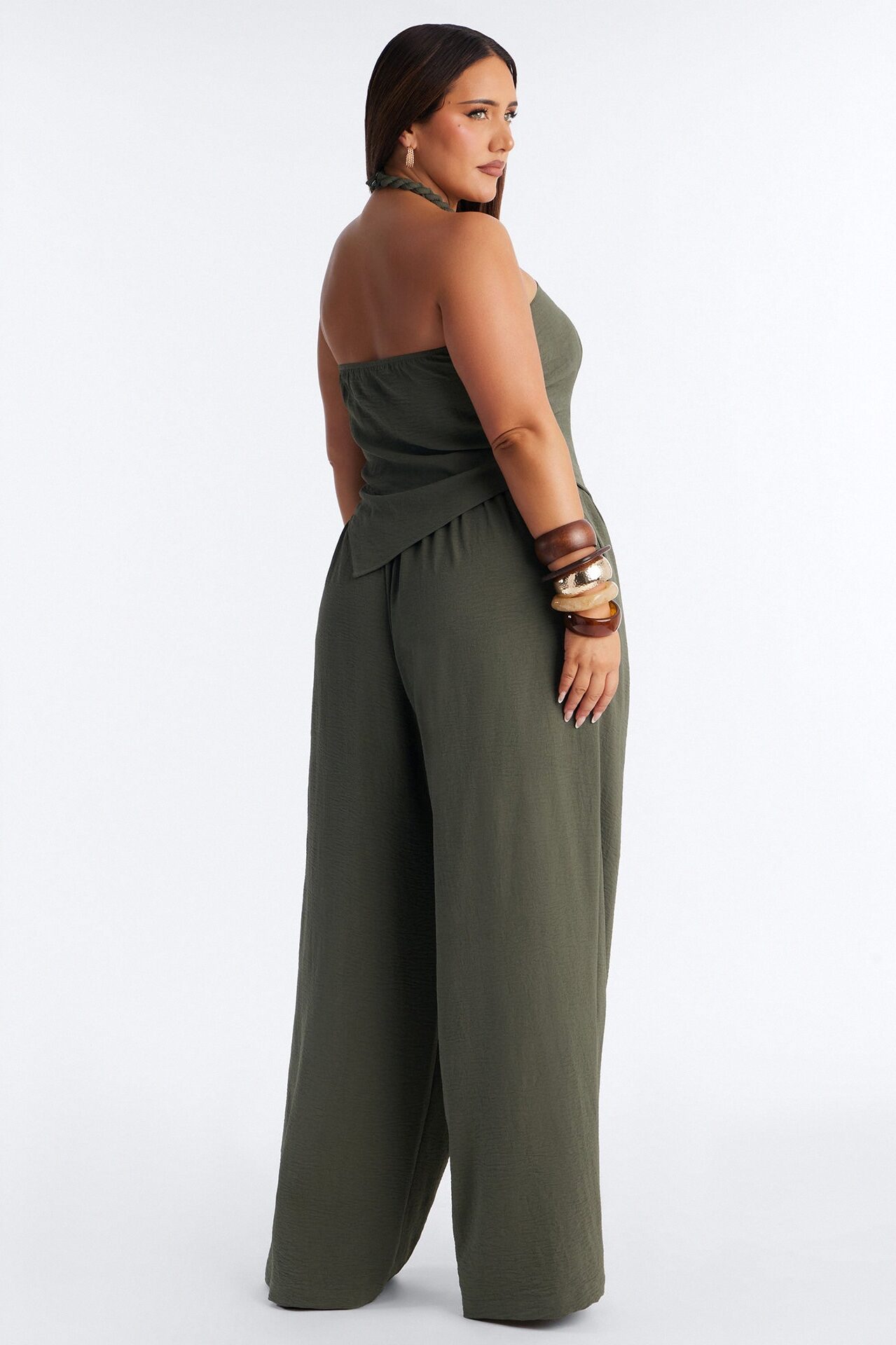 Mariana Halter Pant Set - Olive