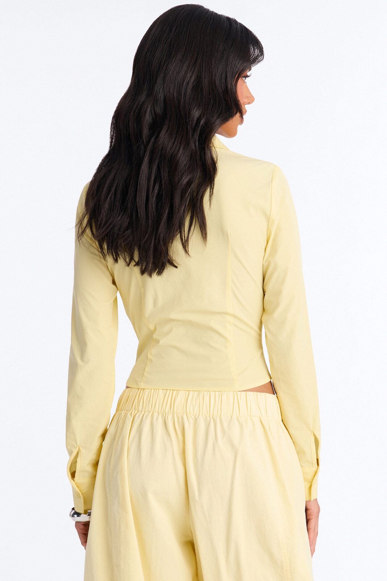 Laurel Zip Front Top - Butter Yellow
