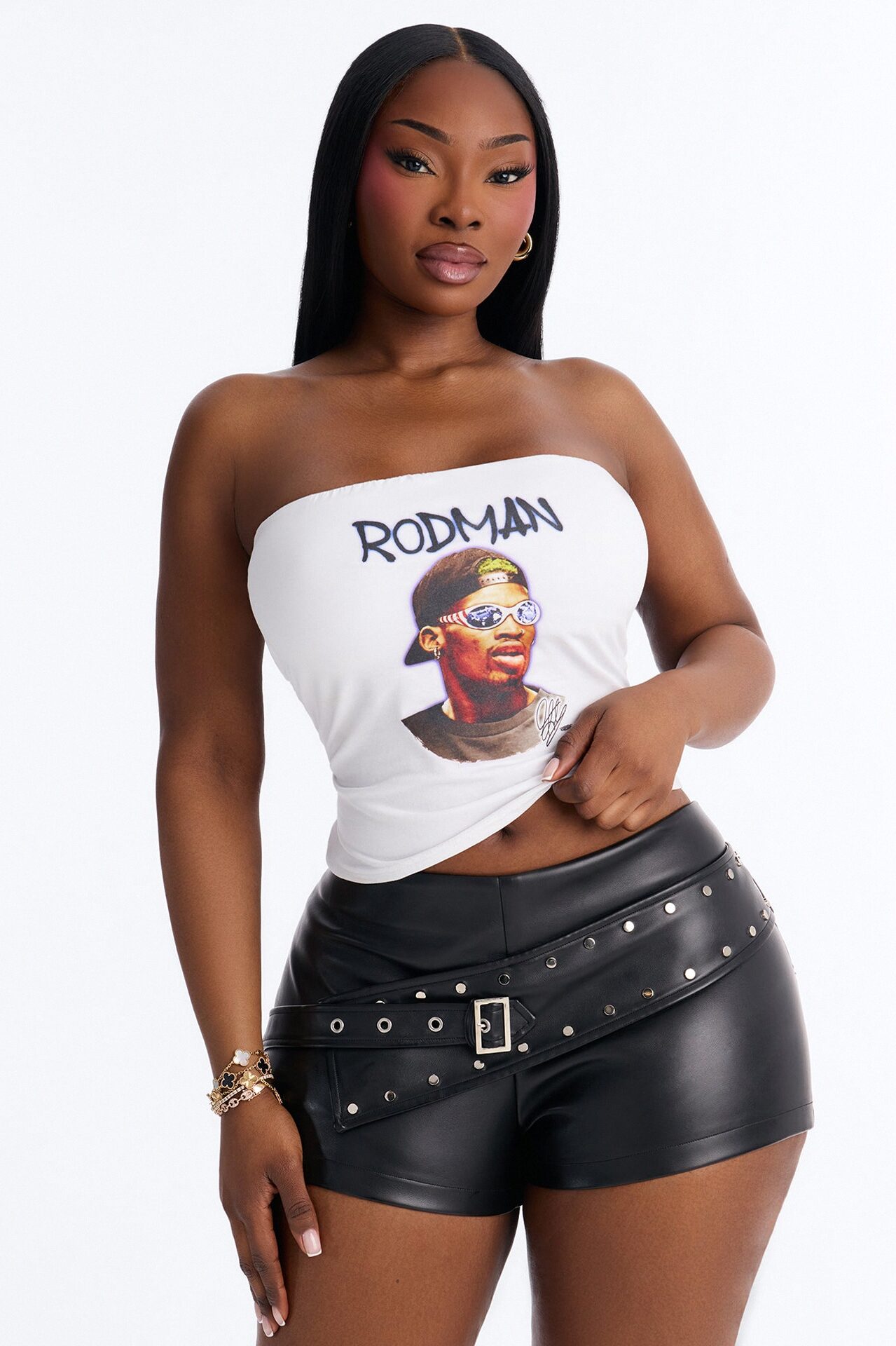 Dennis Rodman Tube Top - White