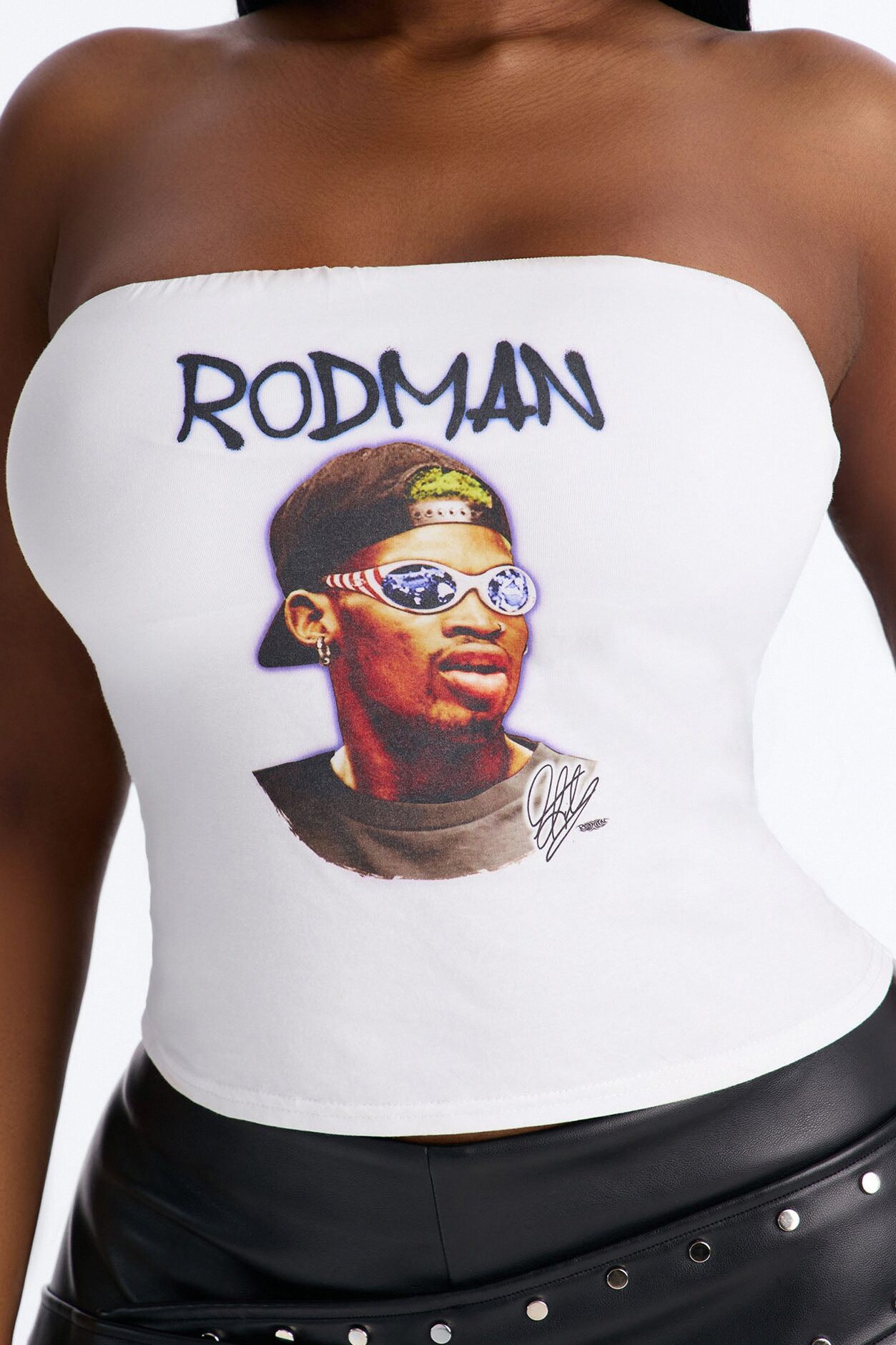 Dennis Rodman Tube Top - White
