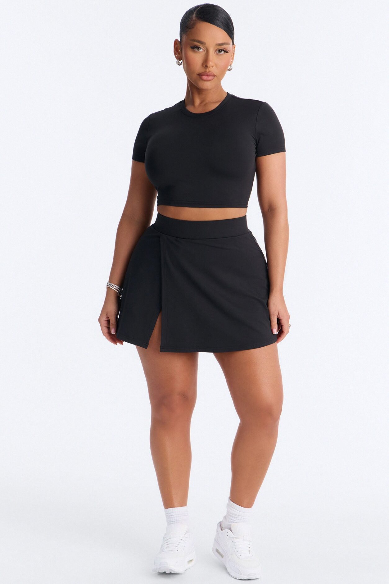 Sandy Mini Skirt Set - Black