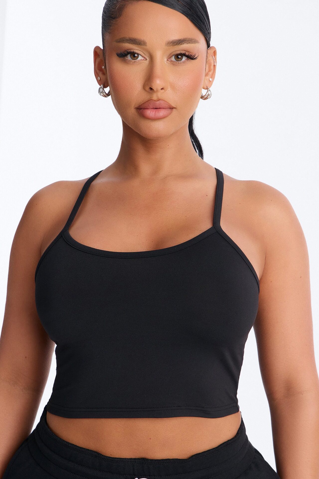 Tiana Wide Leg Pant Set - Black