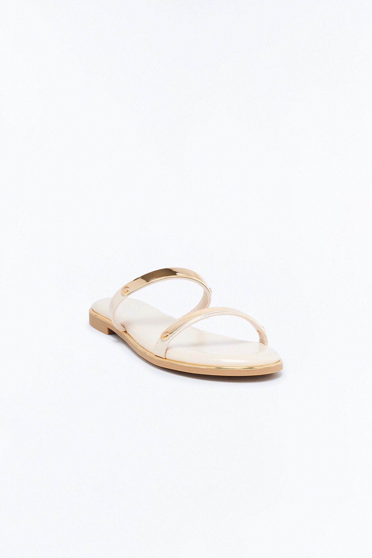Keith Double Strap Sandals - Bone