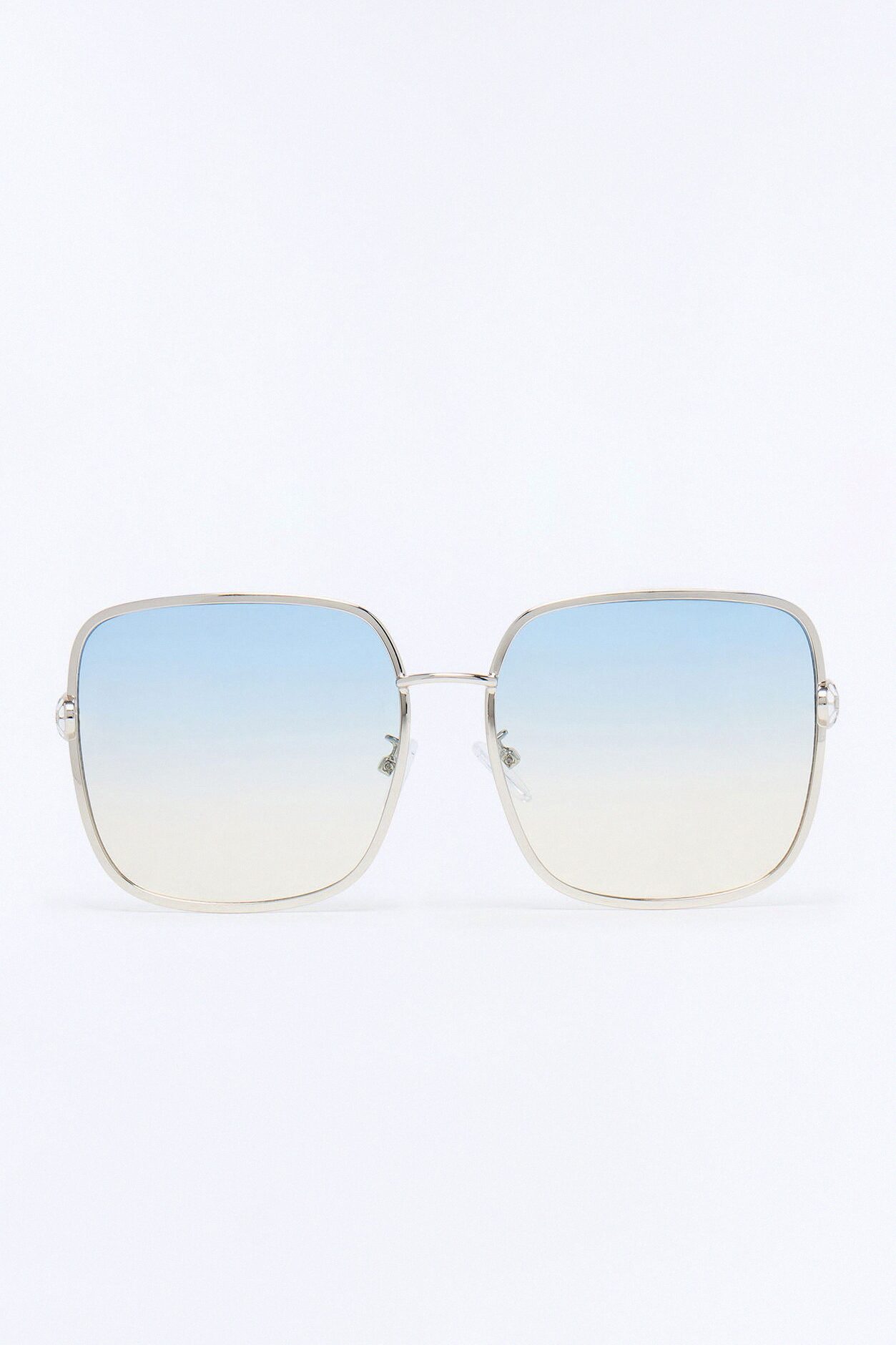 Sneaking Up Sunglasses - Silver/Blue