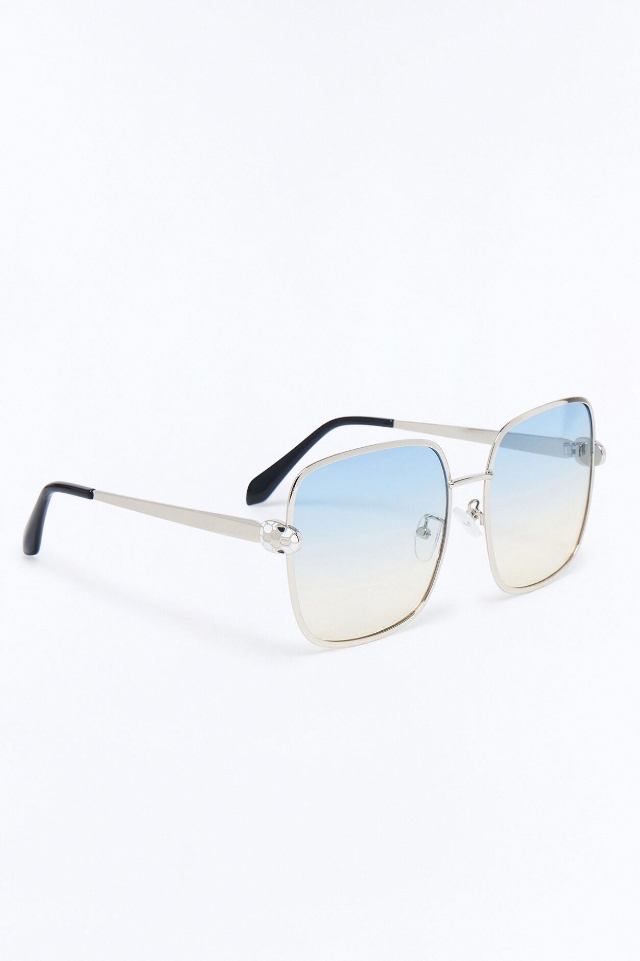 Sneaking Up Sunglasses - Silver/Blue