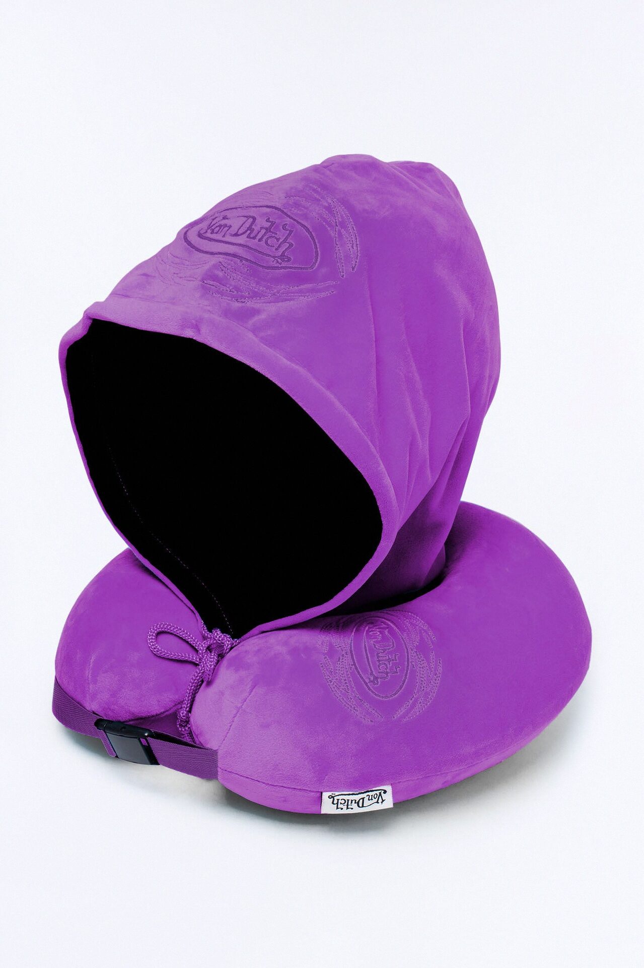Von Dutch Hooded Neck Pillow - Purple