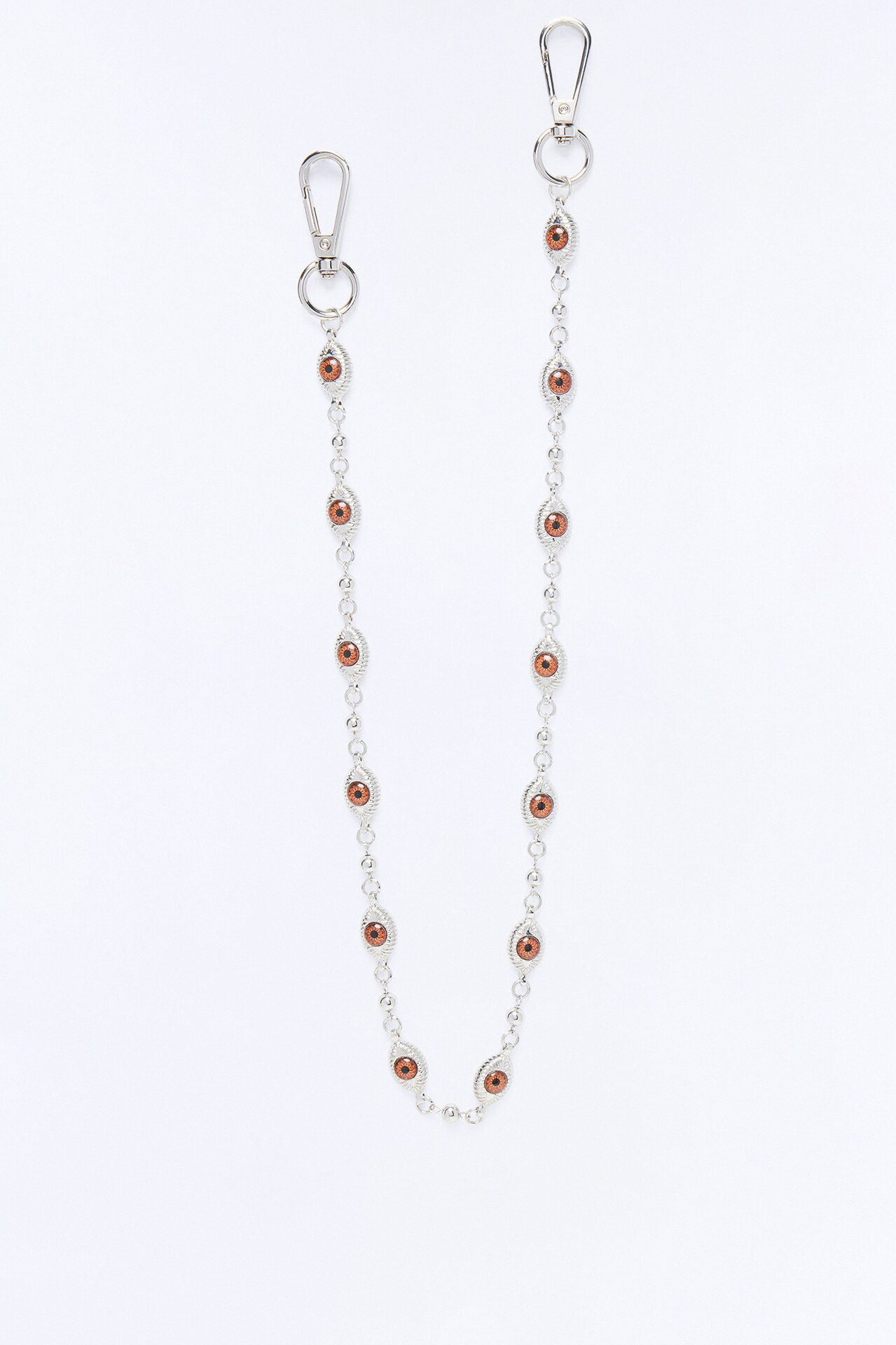All-Seeing Eyeball Pant Chain - Silver