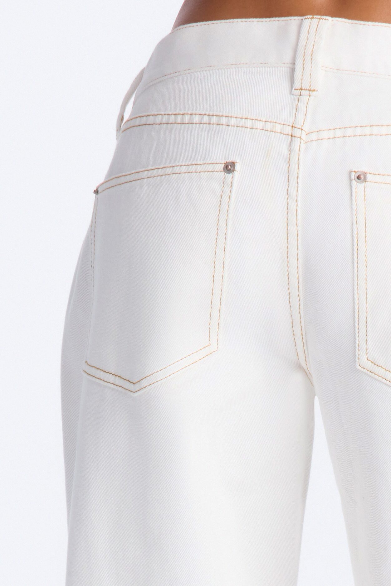 After Hours Low Rise Baggy Jeans - White