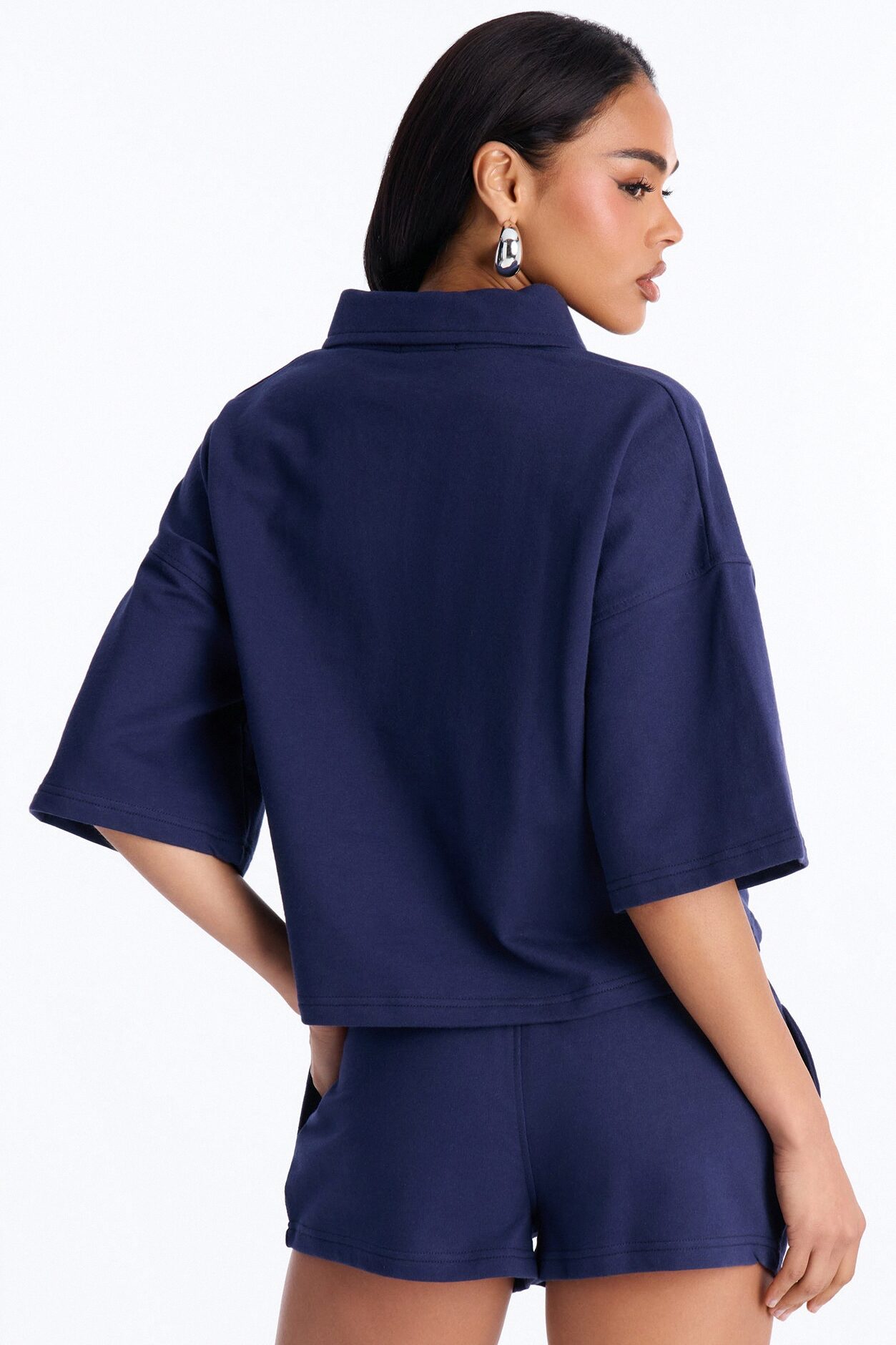 Weekend Moment Polo Short Set - Navy