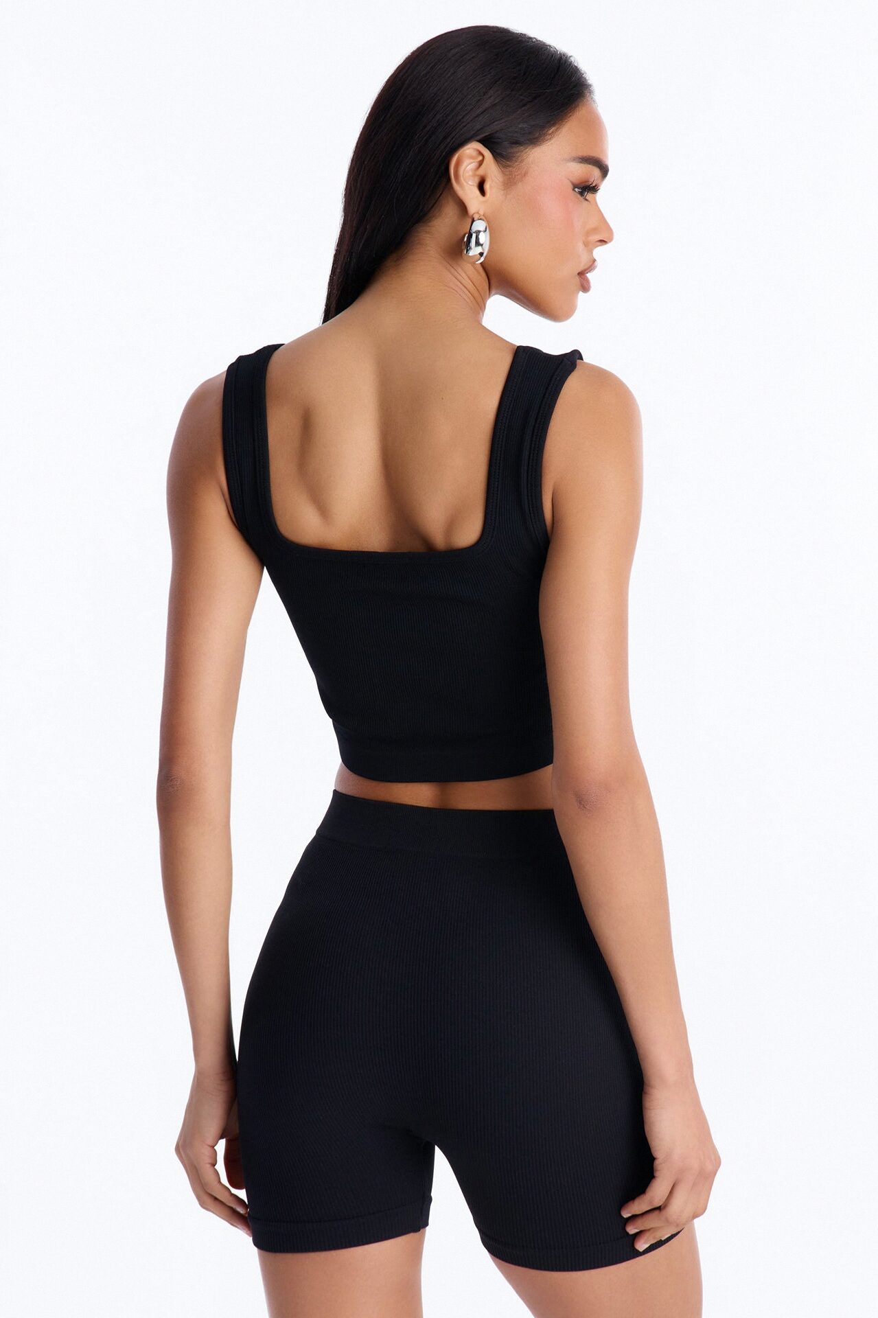 Active Aura Seamless Biker Short Set - Black