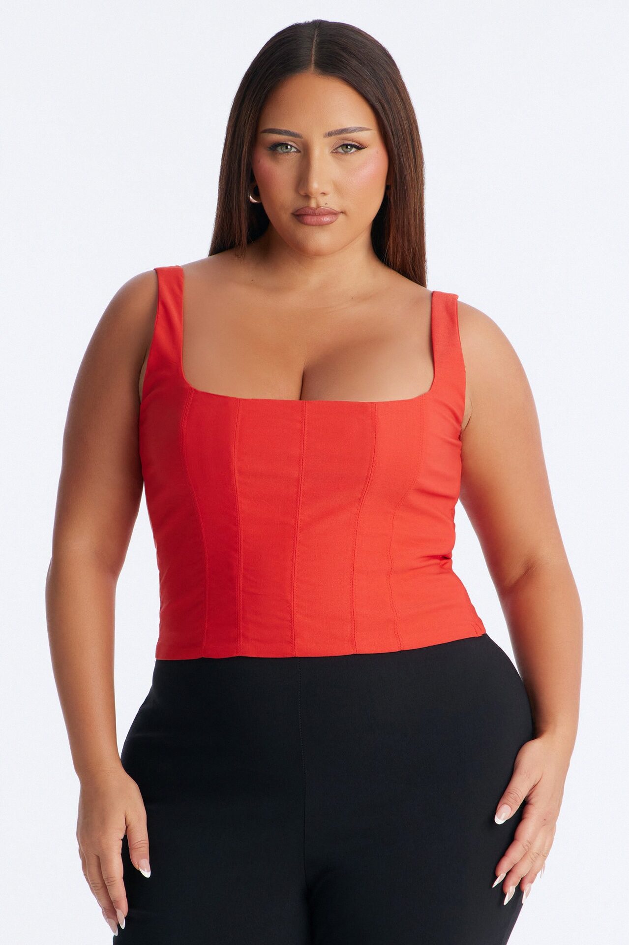 Classic Babe Smocked Tank Top - Red