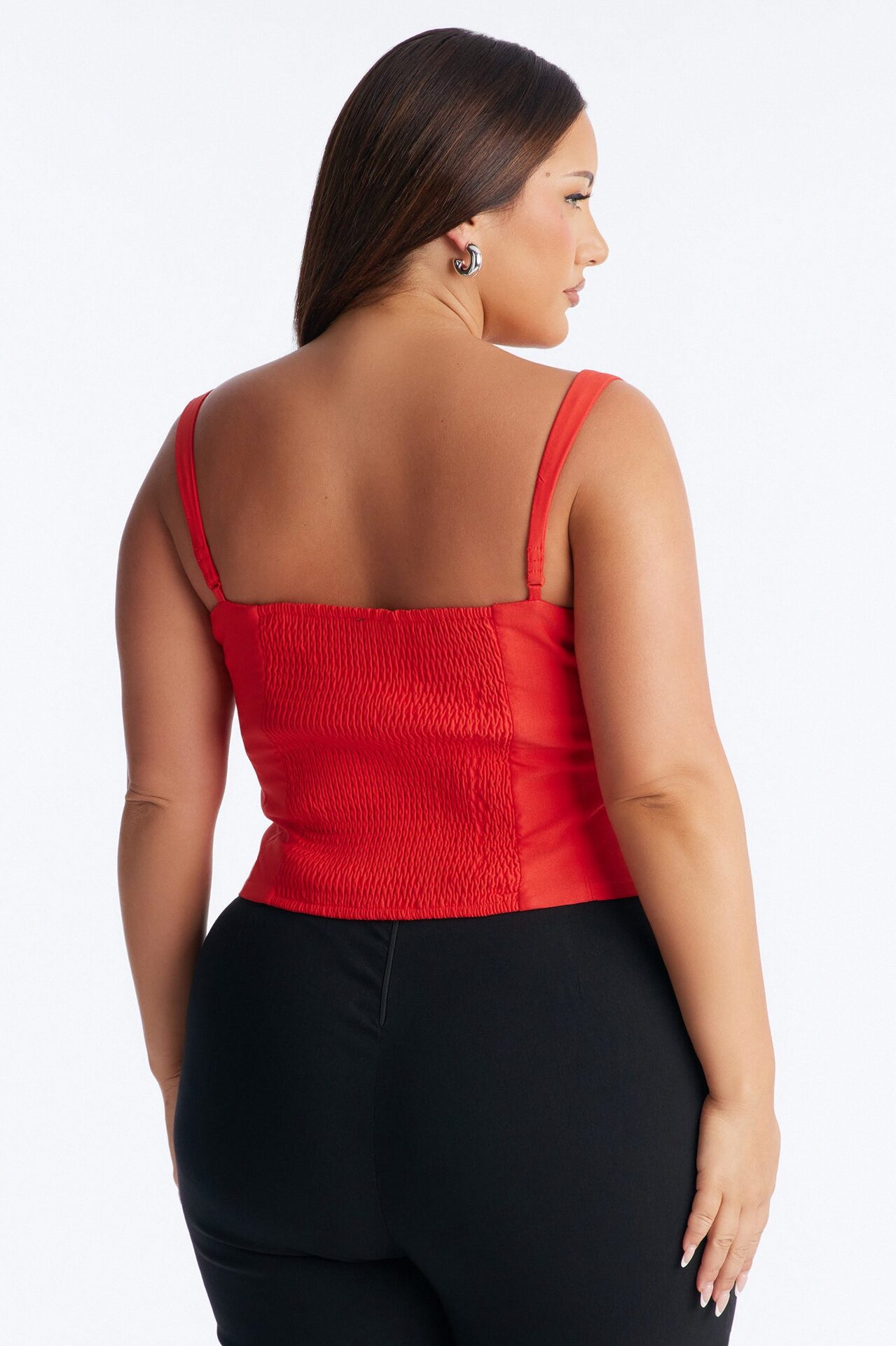 Classic Babe Smocked Tank Top - Red