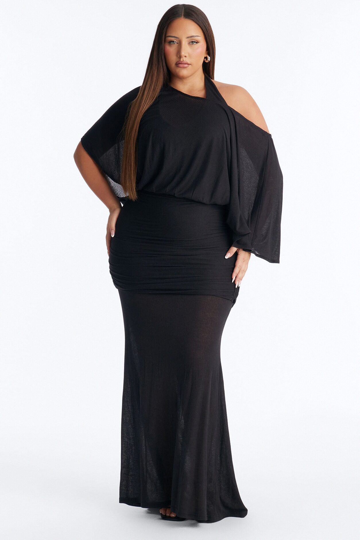 Softly Stunning Maxi Dress - Black