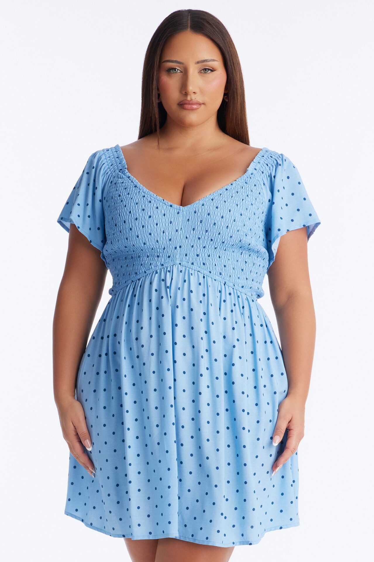 Flower Child Floral Mini Dress - Blue/combo