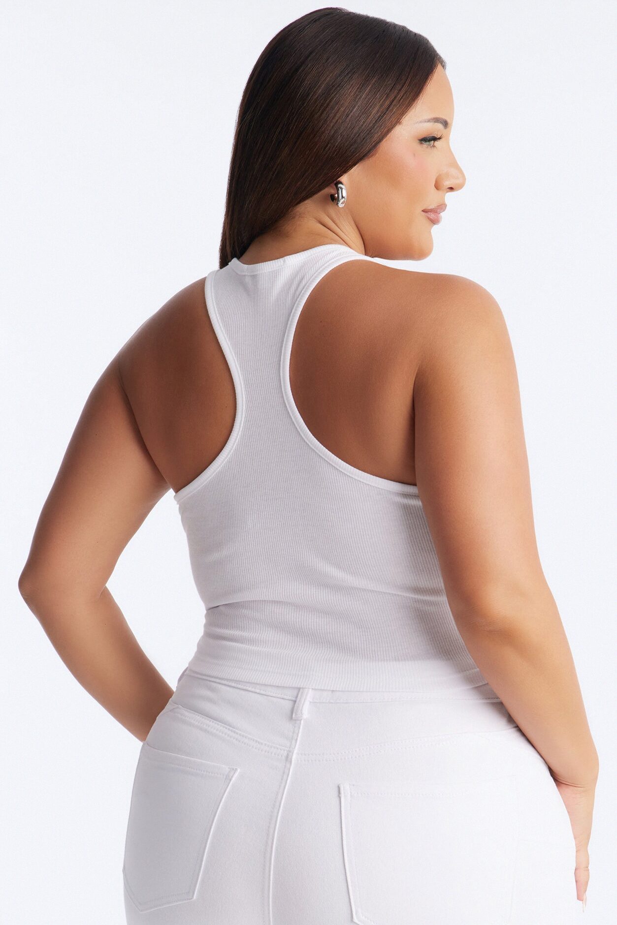 Bride To Be Rhinestone Tank Top - White
