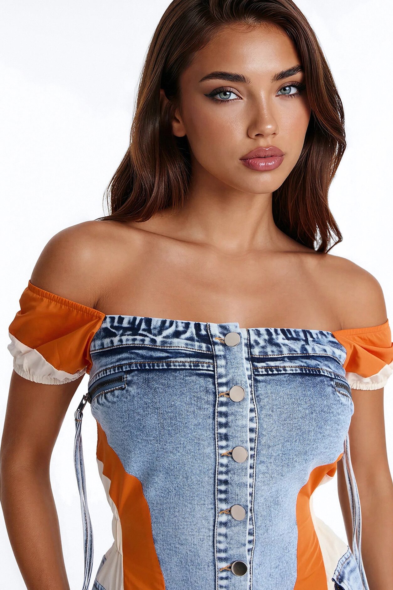 Iconic Sonic Denim Mini Dress - Denim