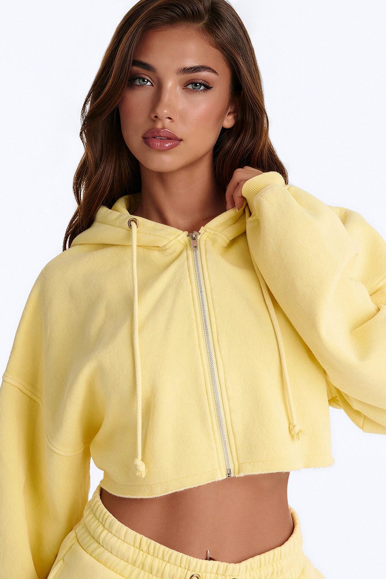 On The Go Washed Short Set - Yellow
