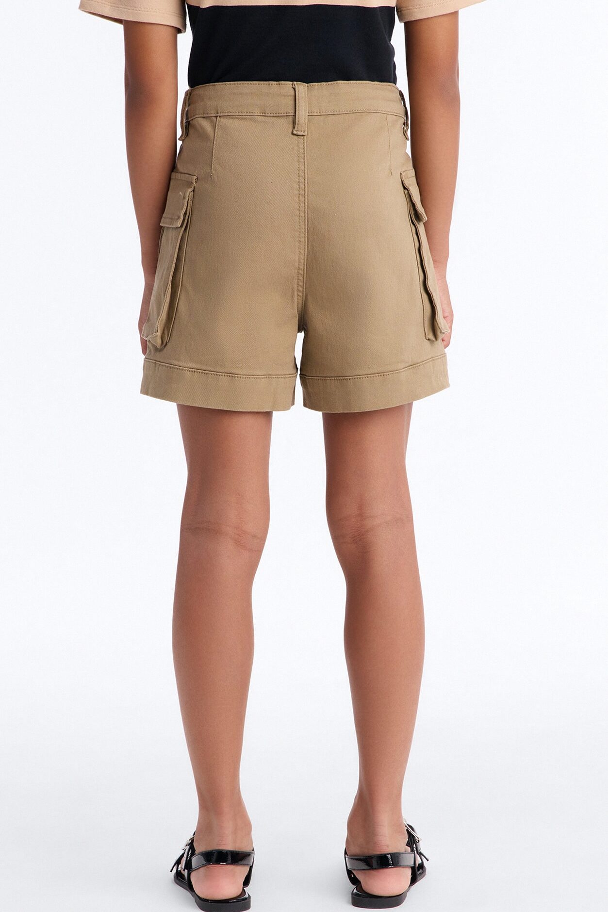 Mini On A Mission Cargo Shorts - Khaki