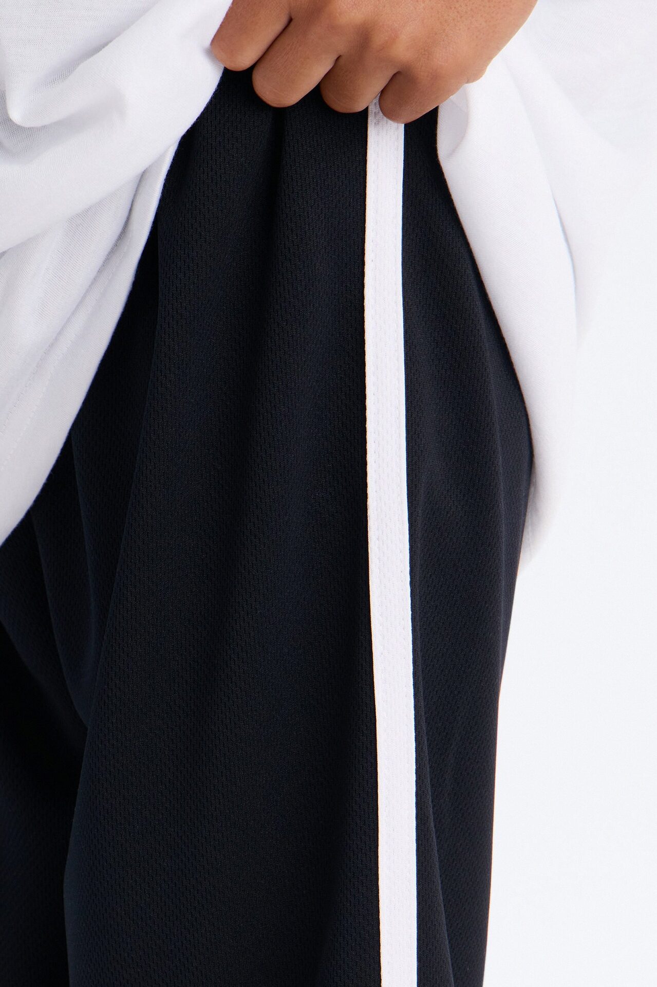Mini Street Style Short Set - White/Black