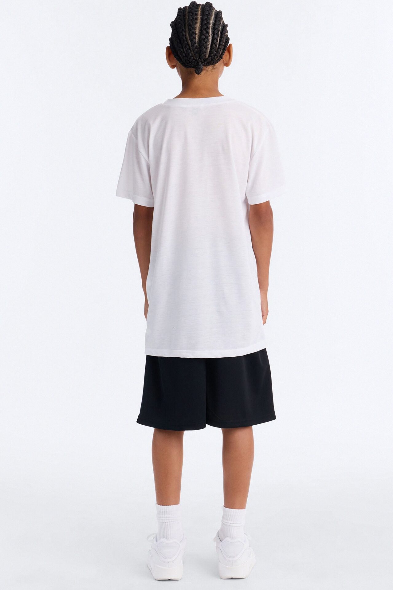 Mini Street Style Short Set - White/Black