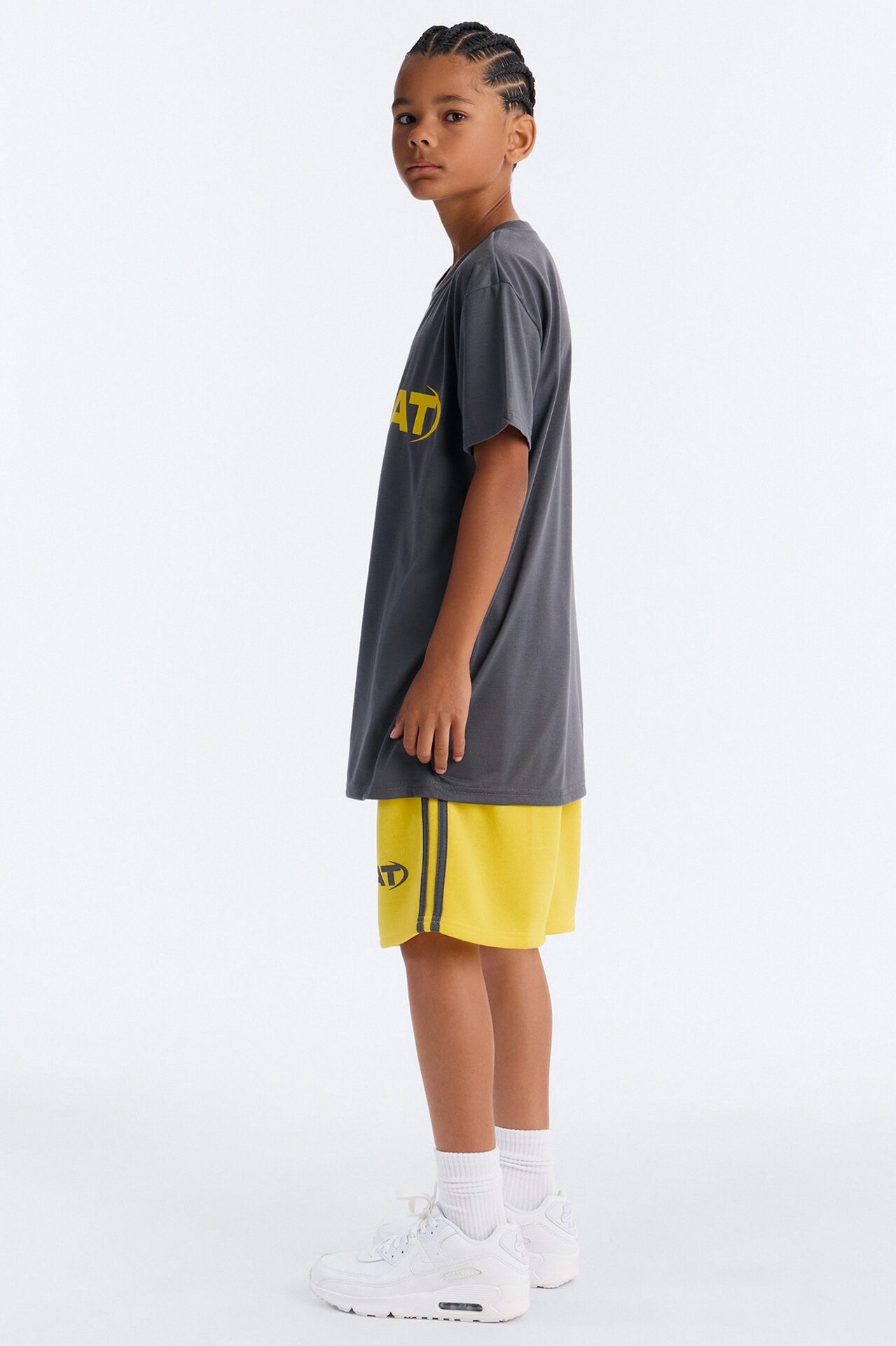 Mini GOAT Things Short Set - Grey/combo