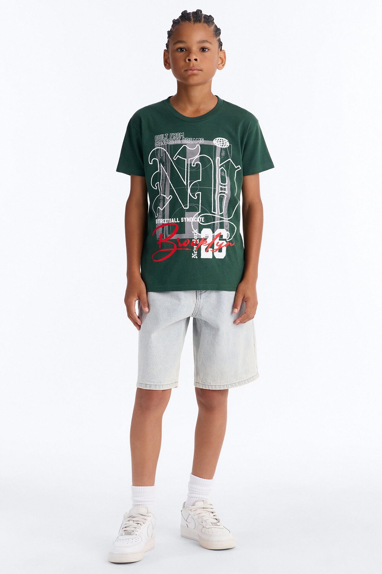 Mini Concrete Dreams Short Sleeve Tee - Green