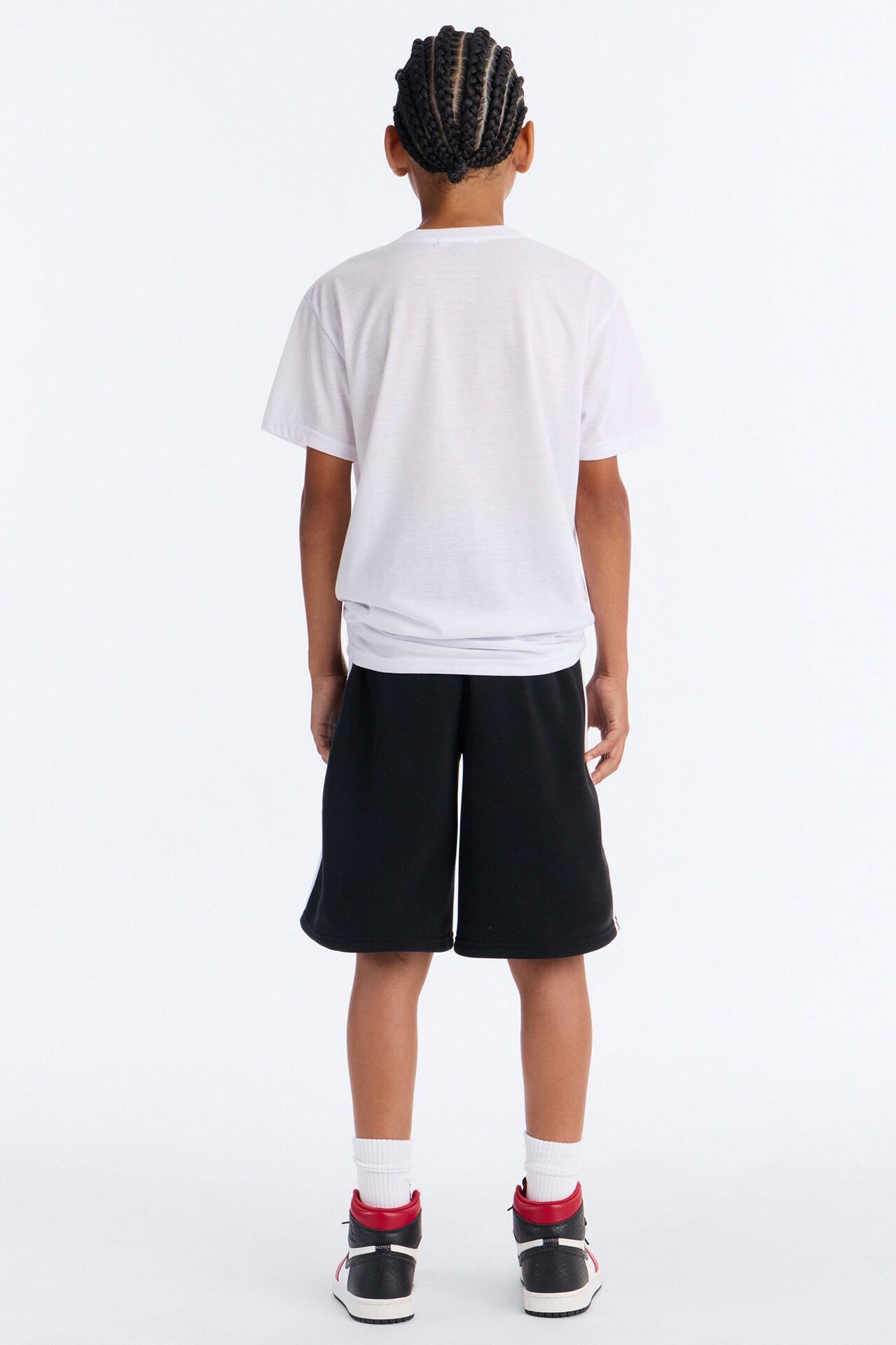 Mini House Of Saints Short Set - White/Black