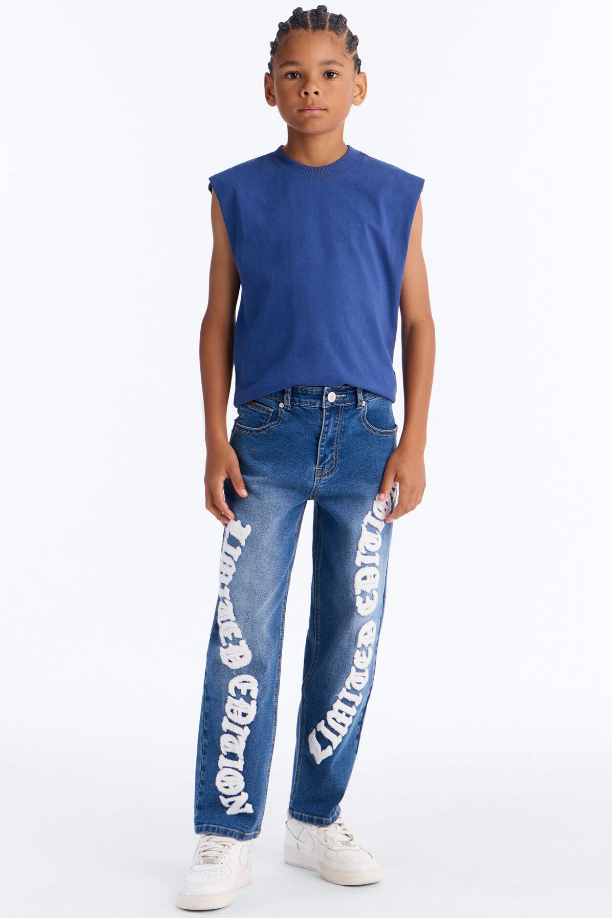 Mini Something To Say Jeans - Medium Blue Wash