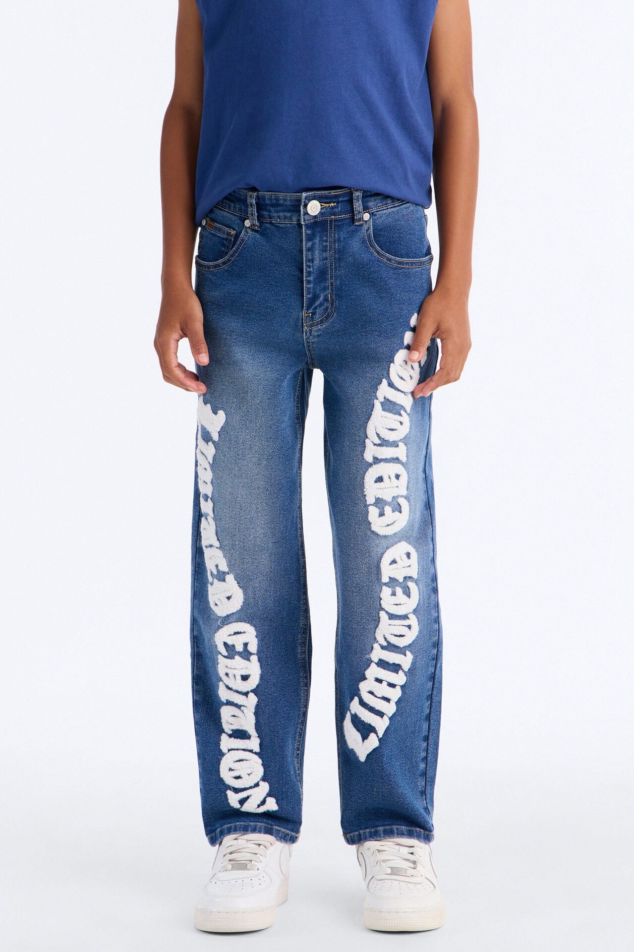Mini Something To Say Jeans - Medium Blue Wash