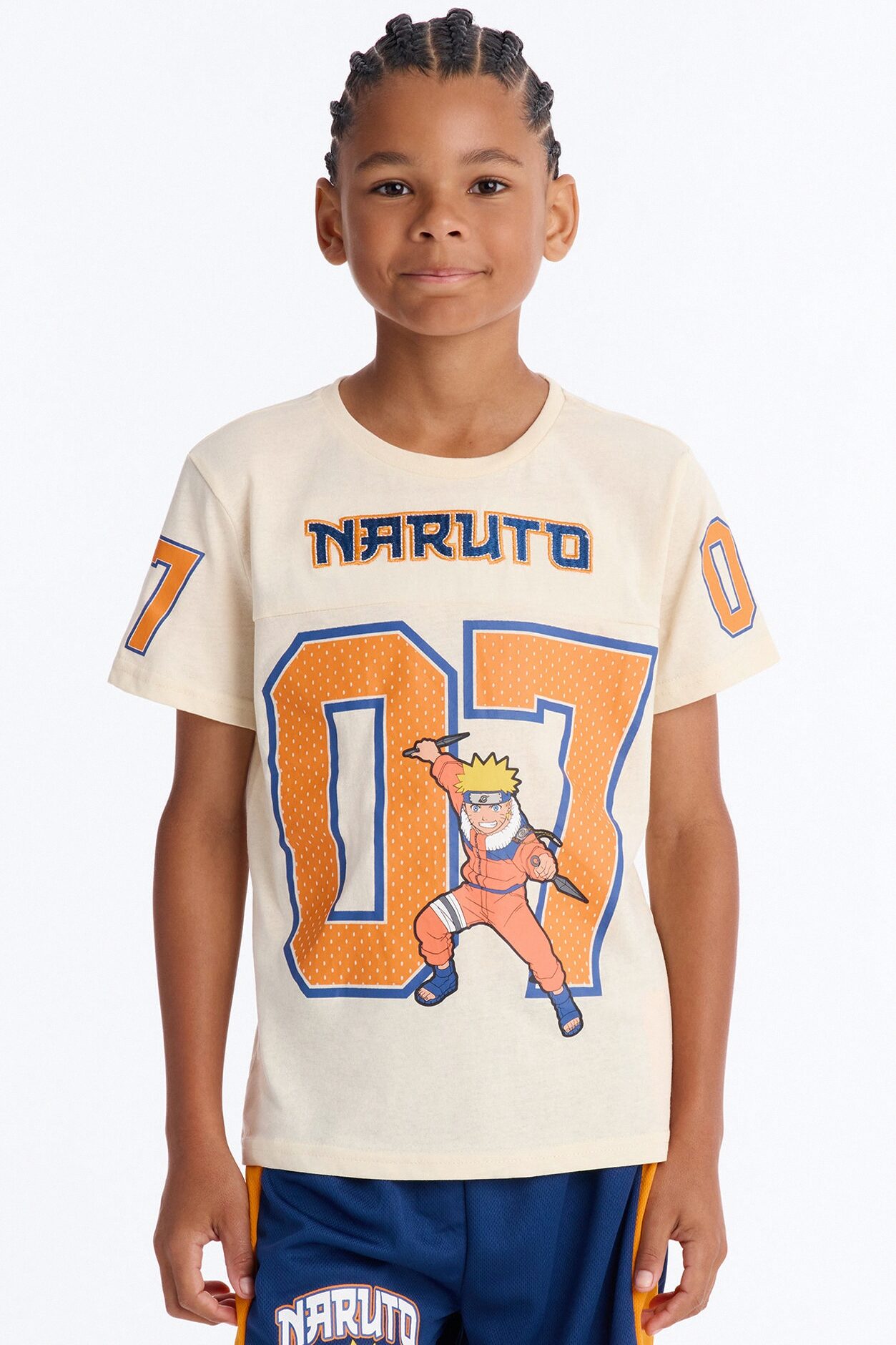 Mini Naruto 07 Jersey And Short Set - Ivory/combo