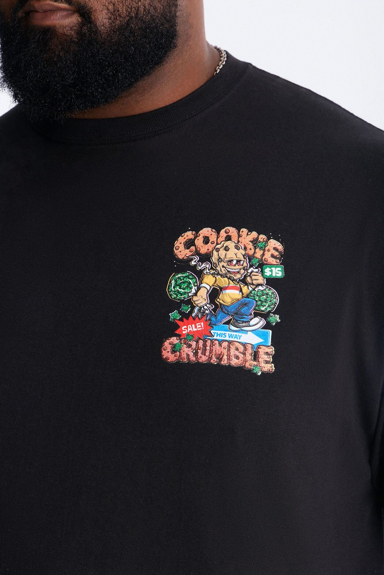 This Way Cookie Crumble Short Sleeve Tee - Black