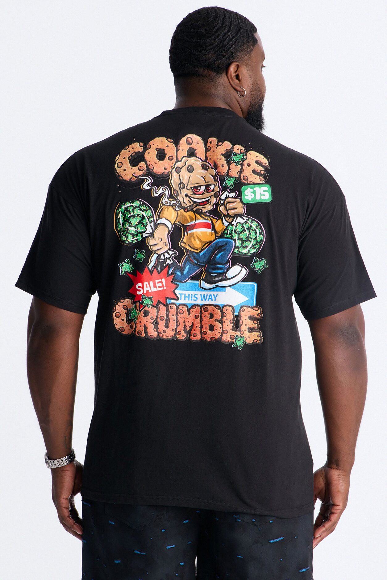 This Way Cookie Crumble Short Sleeve Tee - Black