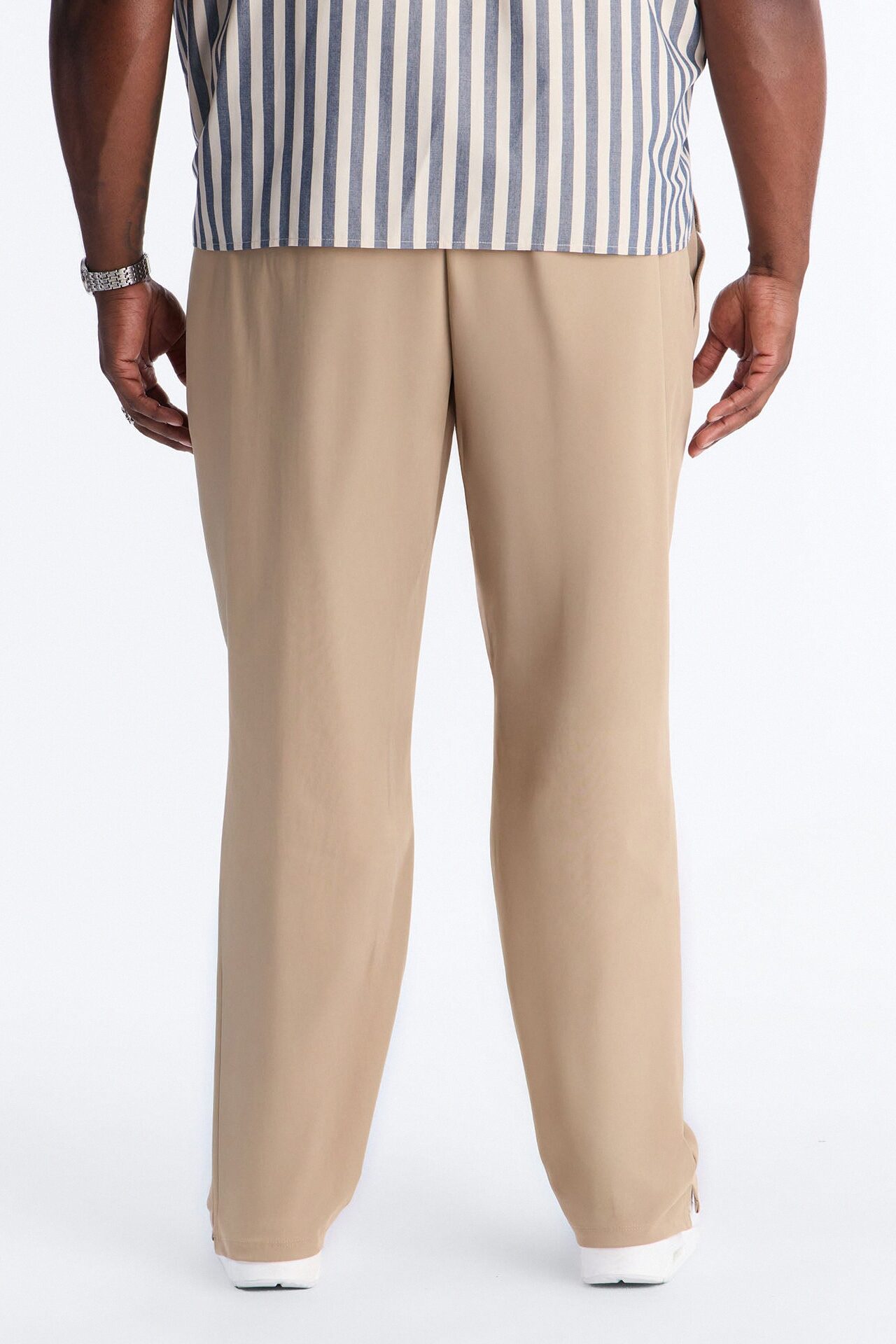 Slim Axis Slit Pant - Khaki