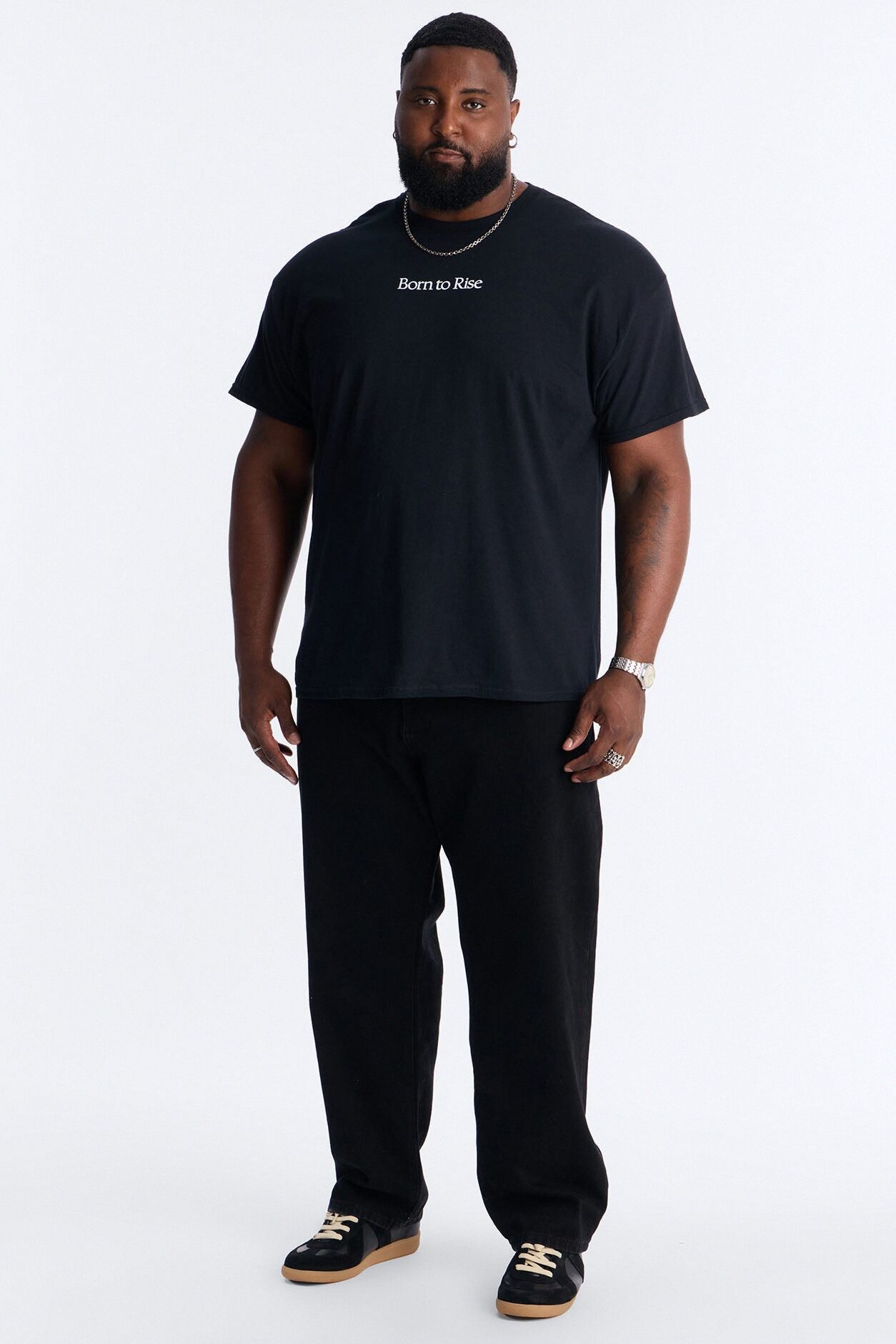 Born To Rise Short Sleeve Tee - Black