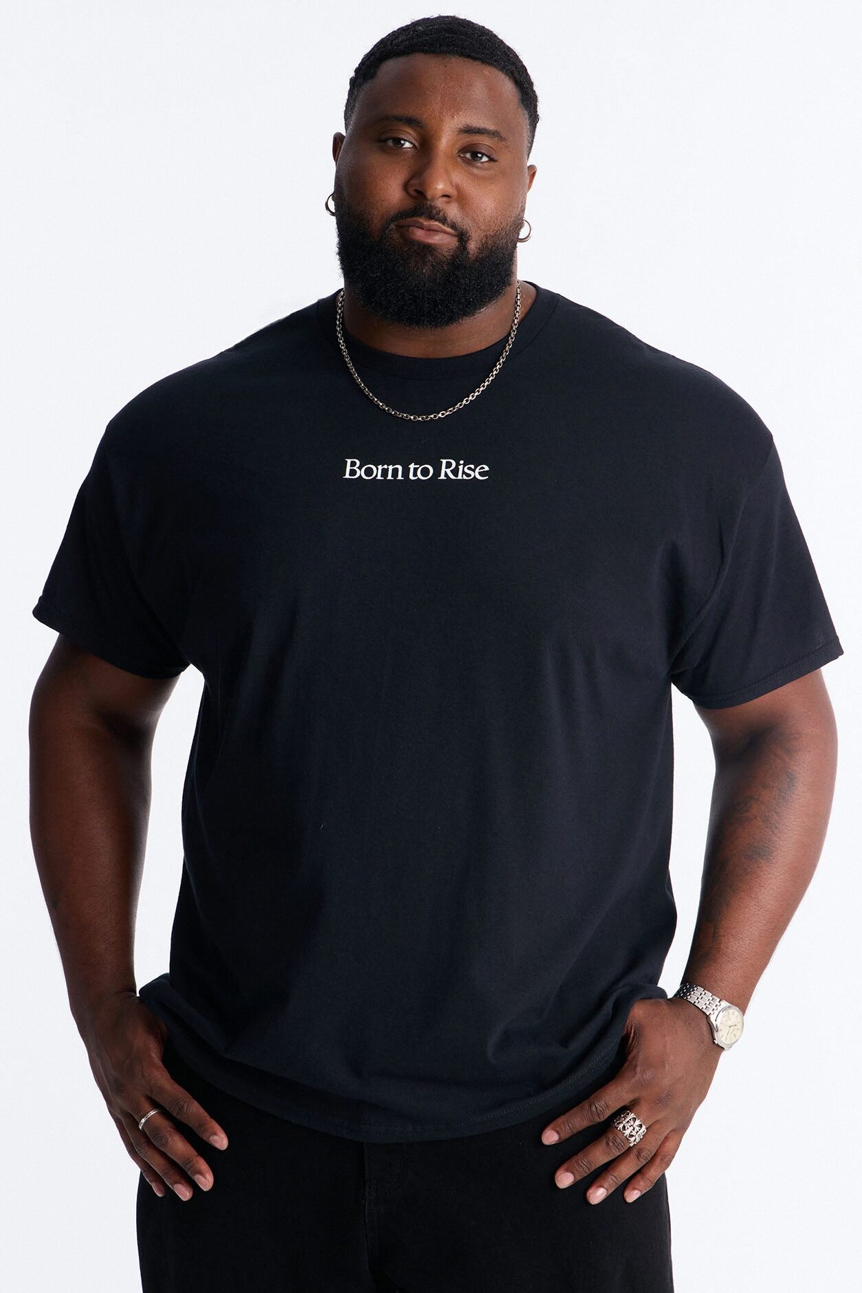 Born To Rise Short Sleeve Tee - Black