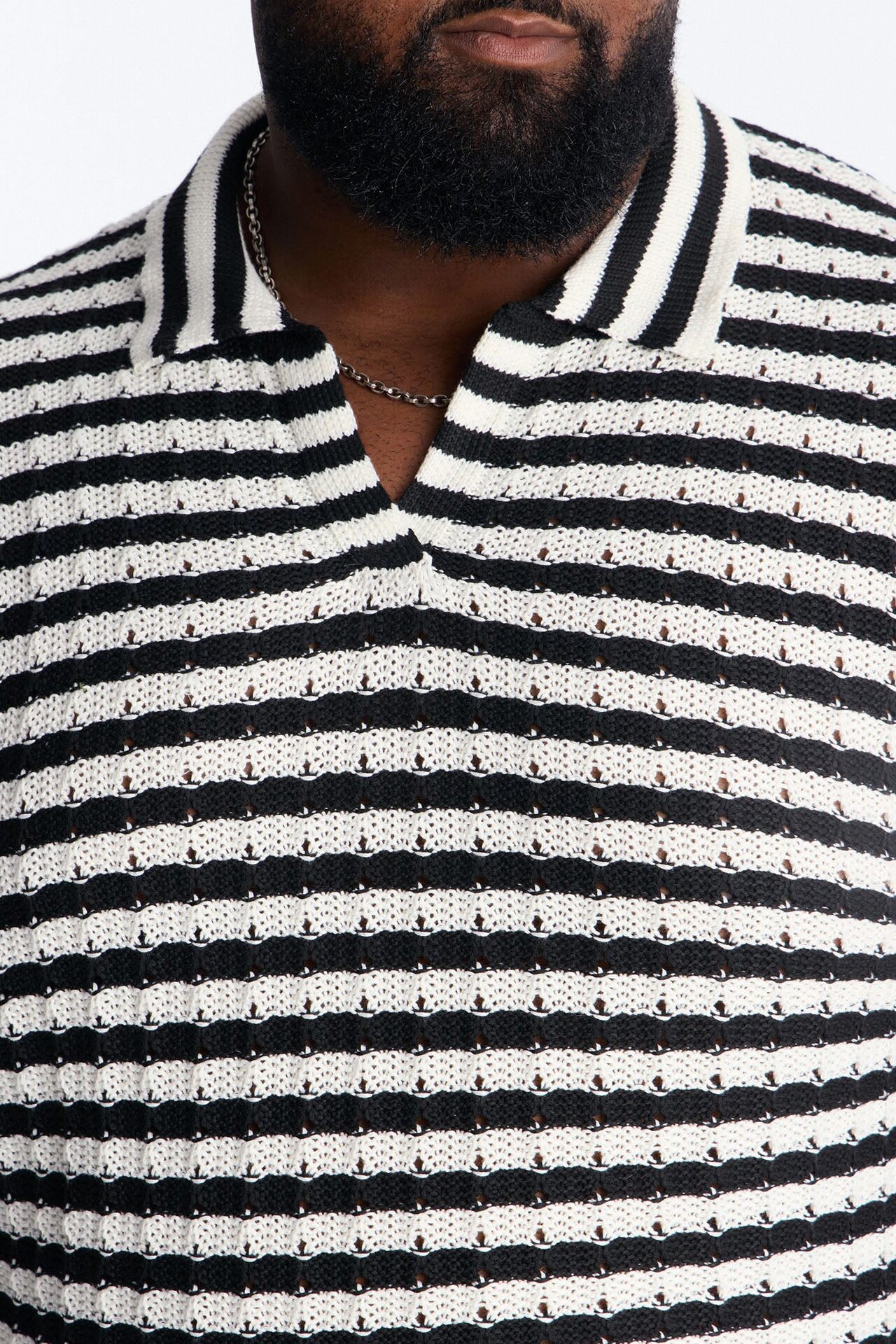 Relaxed Regatta Stripe Polo - Black