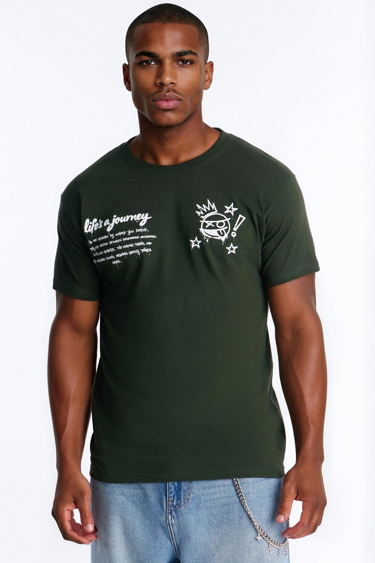 Life's A Journey Short Sleeve Tee - Green