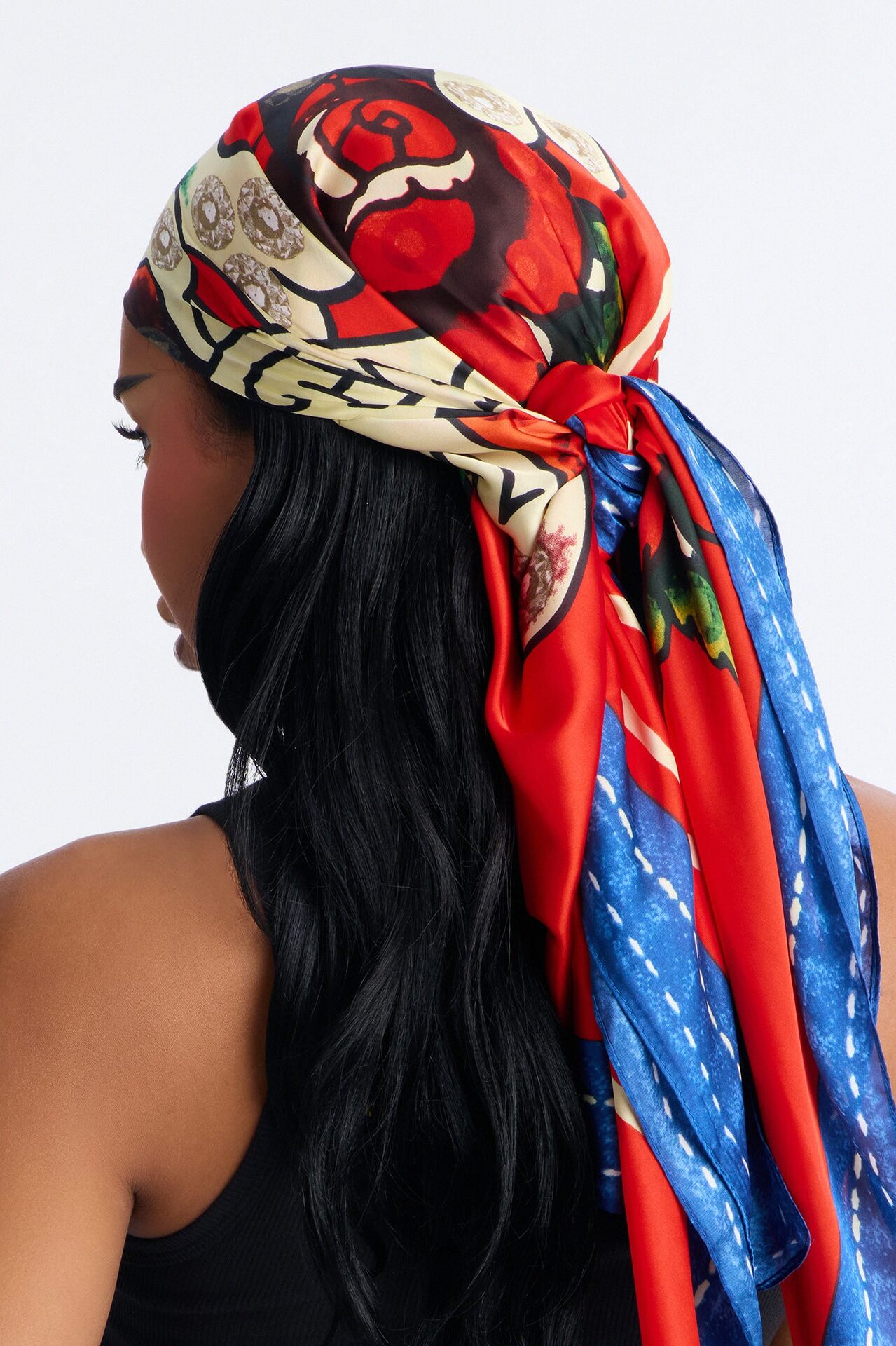 Love Kills Slowly Ed Hardy Head Scarf - Red/combo