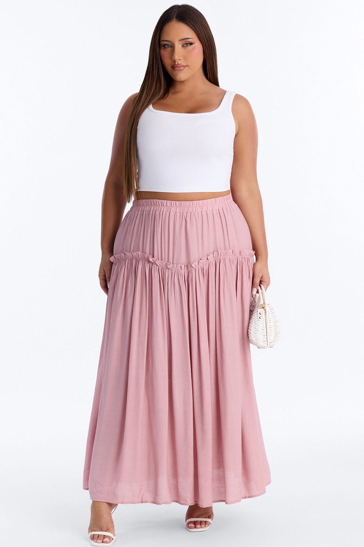 Lily Maxi Skirt - Mauve