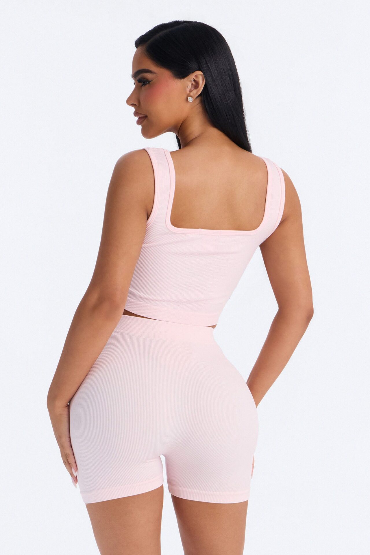 Active Aura Seamless Biker Short Set - Pink