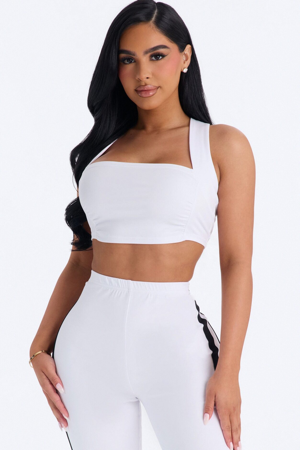 Athena Capri Set - White/Black