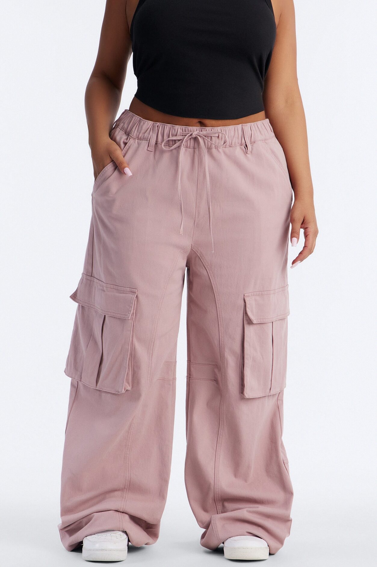 Portland Washed Cargo Pant - Blush