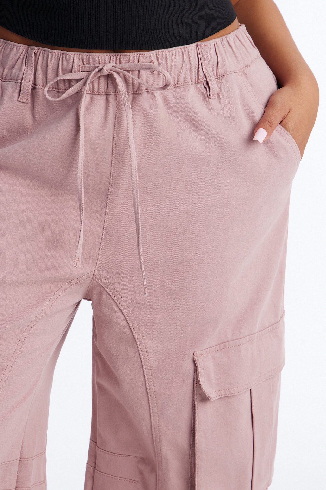 Portland Washed Cargo Pant - Blush