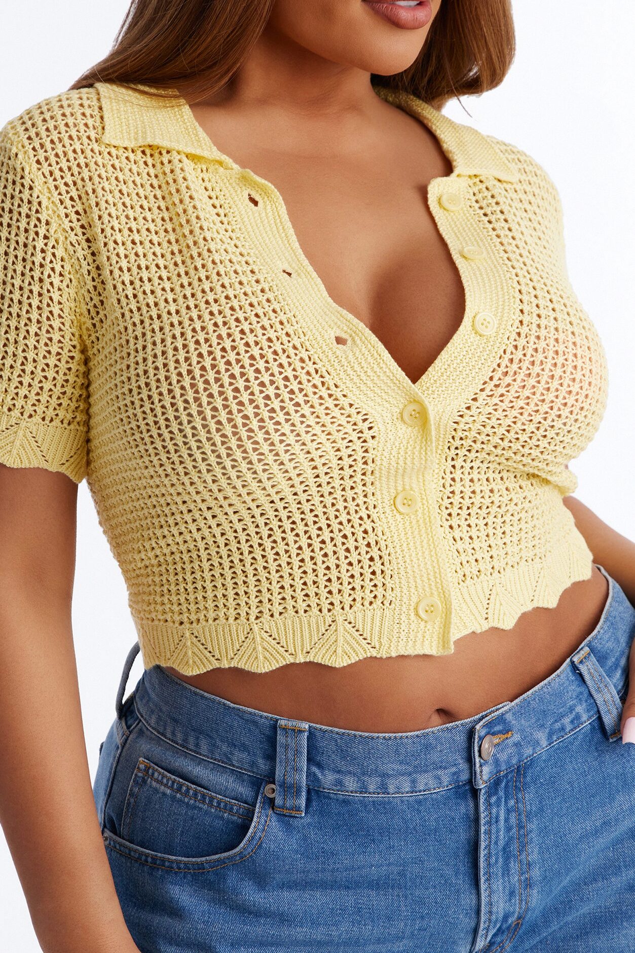 Jazzy Sweater Shirt - Butter Yellow