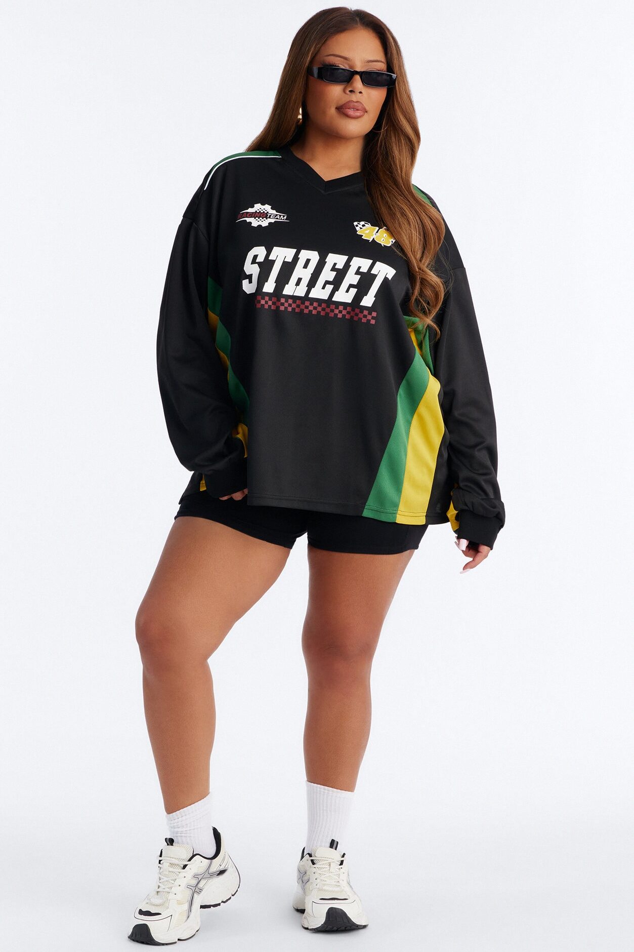 Street Racing Long Sleeve Jersey - Black