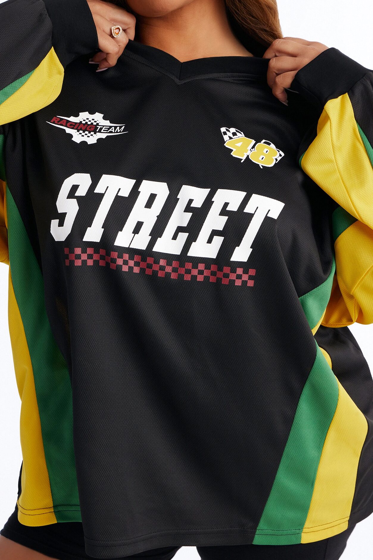 Street Racing Long Sleeve Jersey - Black