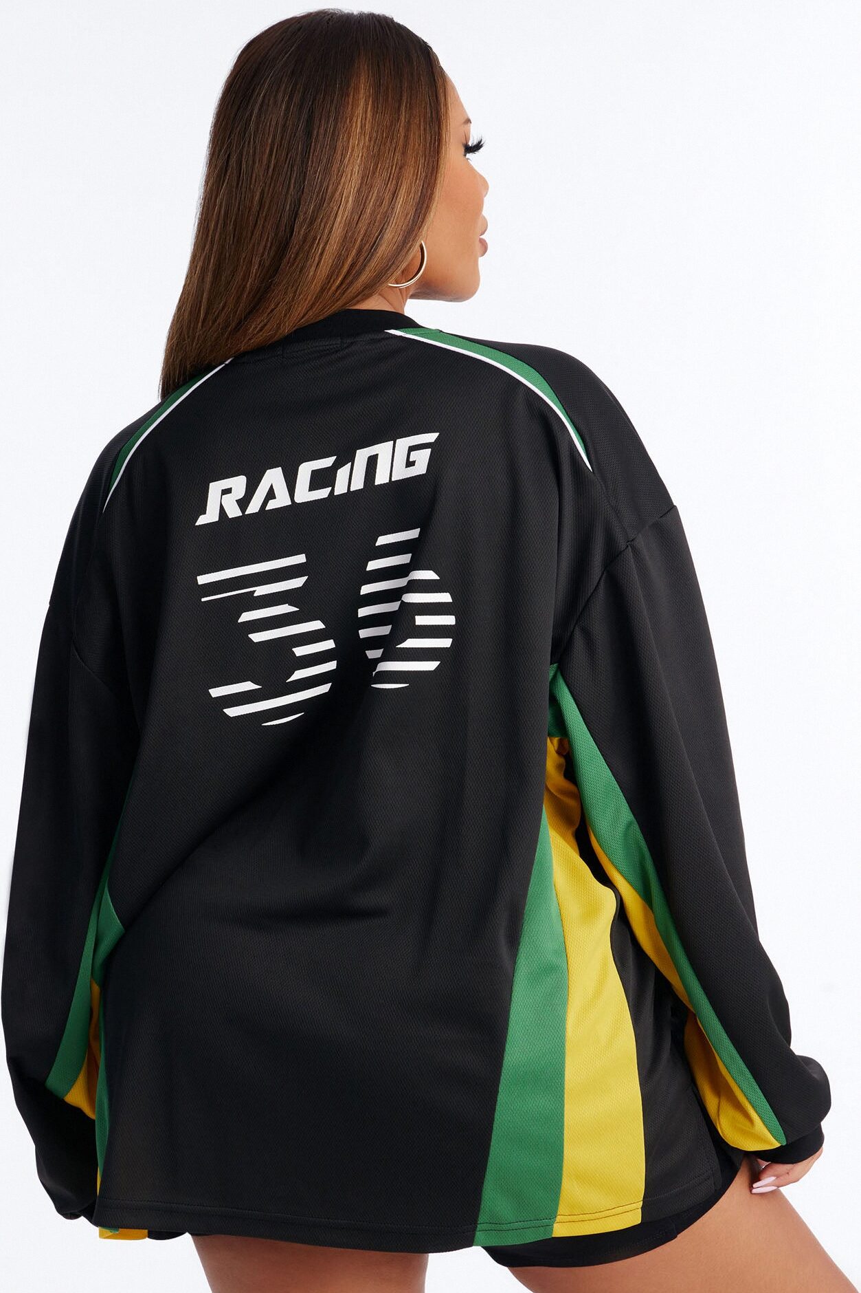Street Racing Long Sleeve Jersey - Black