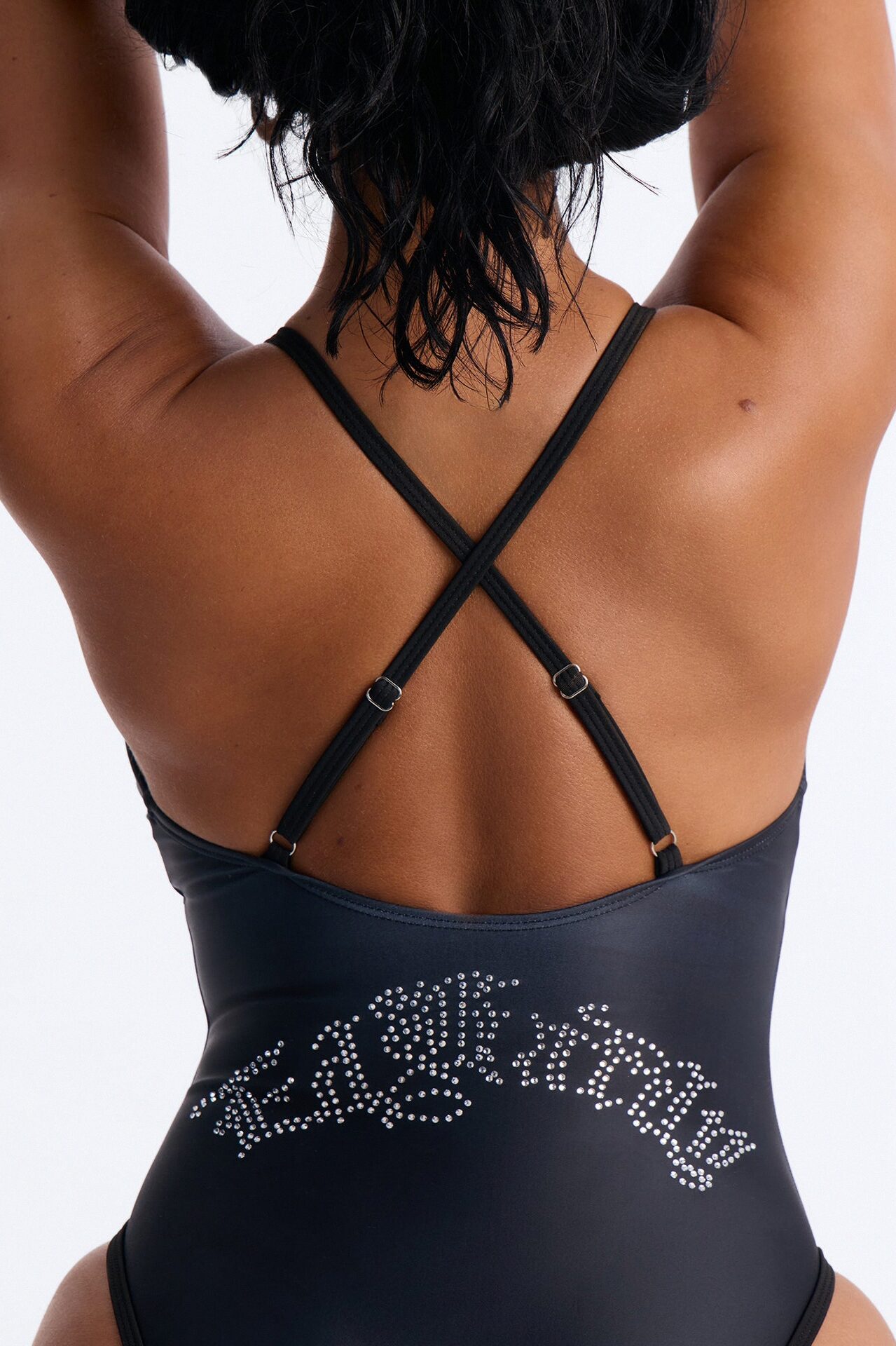 Ed Hardy Roses & Panther 1 Piece Swimsuit - Black