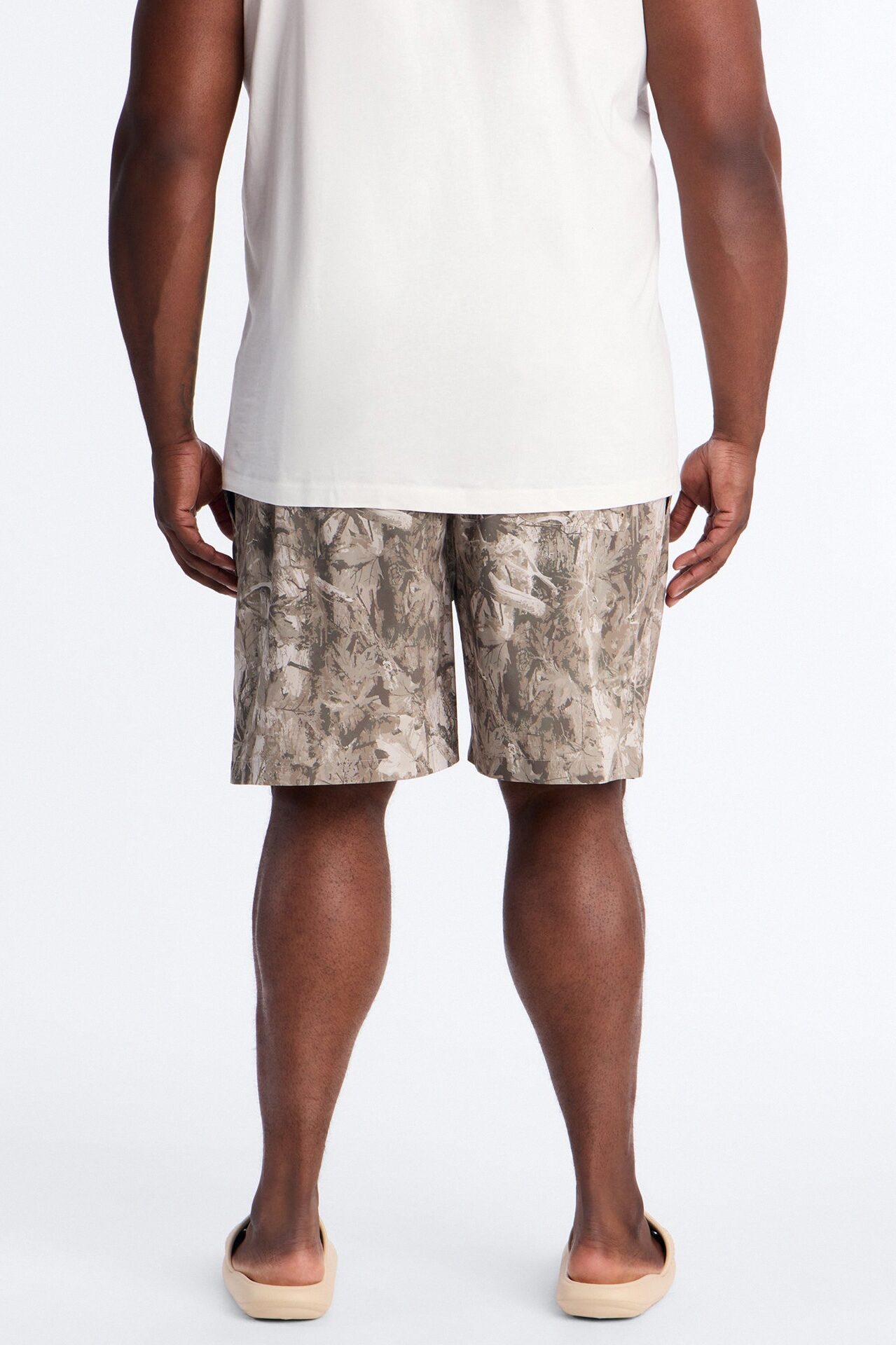 Washed Camo Printed Swim Trunk 7″ - Camouflage